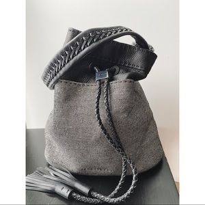 Ted Baker glittery leather bucket bag